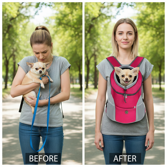 Adjustable Dog Front Backpack